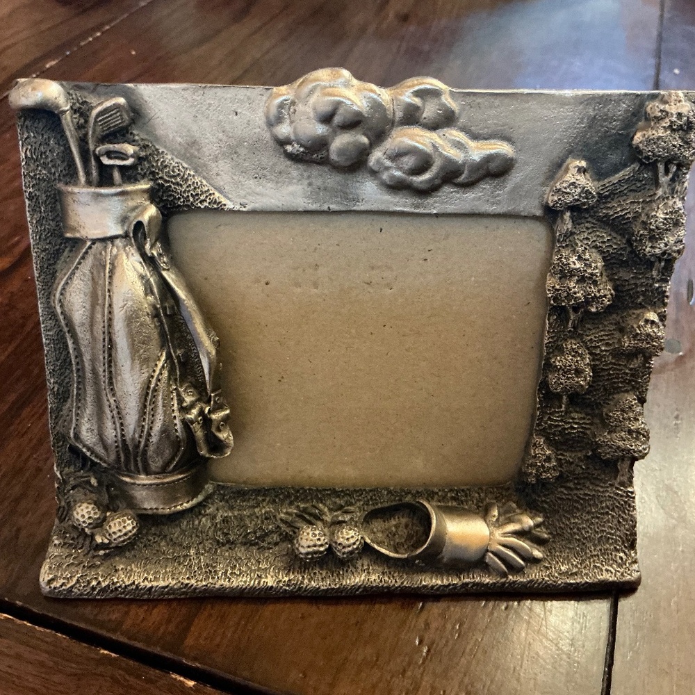 Pewter GOLF motif picture frame